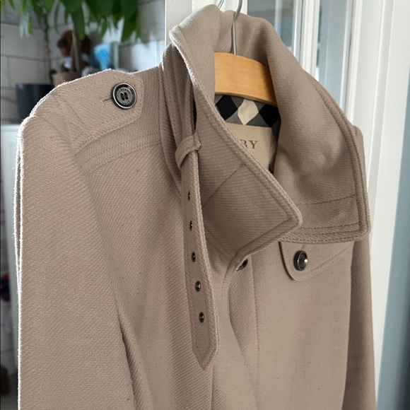 Burberry Brit Wool Beige Trench Coat for Women - Picture 4 of 16
